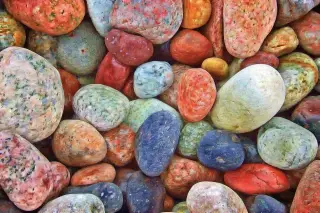 Smooth Painted River Stones