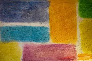 a Multicolored Painting on a Wall