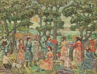 Maurice Prendergast (1921) - Landscape with Figures