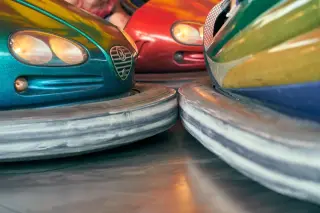 Retro Fairground Bumper Cars