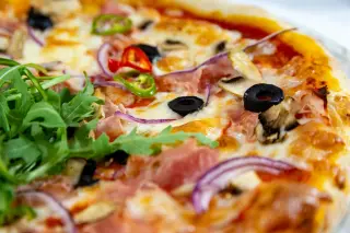 Gourmet Pizza with Arugula