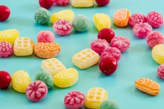 Scattered Assorted Hard Candies