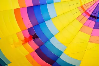 Vibrant Hot Air Balloon