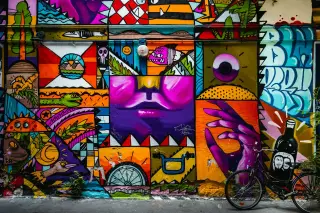 Wall Art and a Bicycle