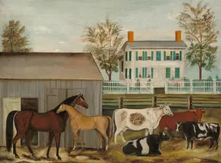 Amzi Emmons Zeliff (late 19th century) - The Barnyard