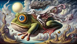 Surreal Frog Art
