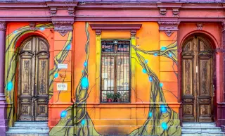 Cool Graffiti on a Historic Building
