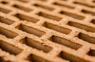 Terracotta Hollow Brick Texture
