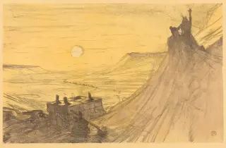 Henri de Toulouse-Lautrec (1898) - Cover for Au pied du Sinaï