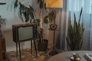 Retro Living Room TV