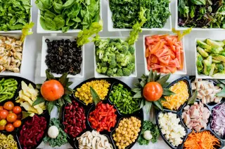 Fresh Vegetable Salad Bar