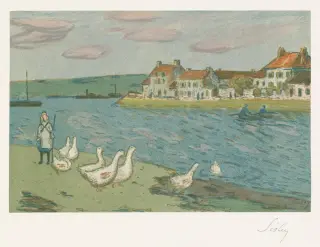 Alfred Sisley (1897) - Banks of the River (Les Bords de rivière)