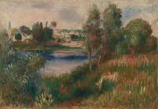 Auguste Renoir (1890) - Landscape at Vétheuil