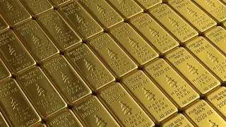 Stacked Gold Bullion Bars